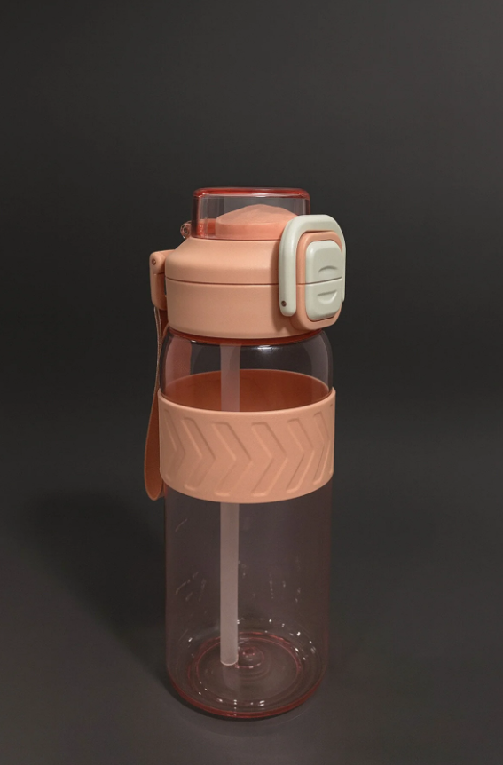 Fhilli H2O - Kilitli Kapaklı Tritan Suluk 1000 ml BPA İçermez, Sızdırmaz, Dayanıklı Spor ve Günlük Matara