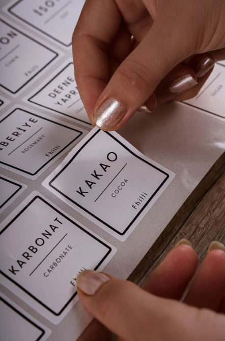 Fhilli Lizbon - 6'lı Ahşap Kapaklı Vakumlu Cam Saklama Kabı Baharatlık