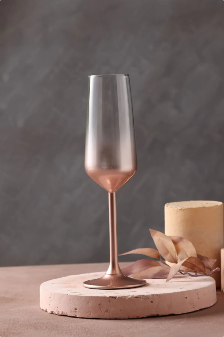 Rakle Glow 2'li Şampanya Kadehi Seti Rose 195 Cc