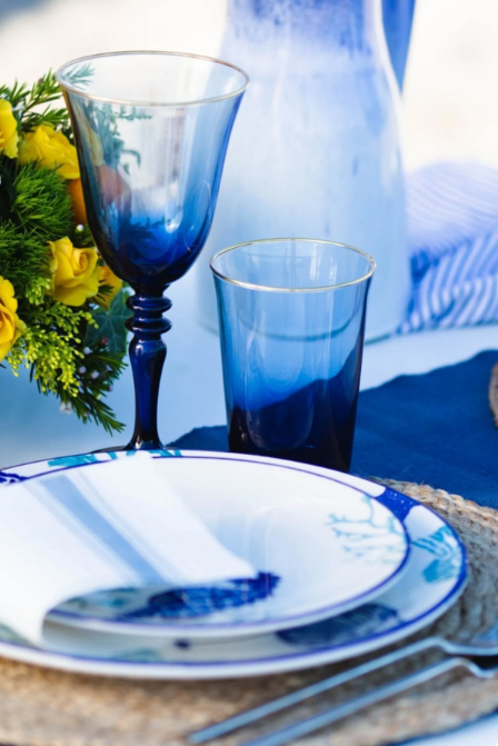 Rakle Gold Iconic 4'lü Su Bardağı Seti Mavi 290 Cc