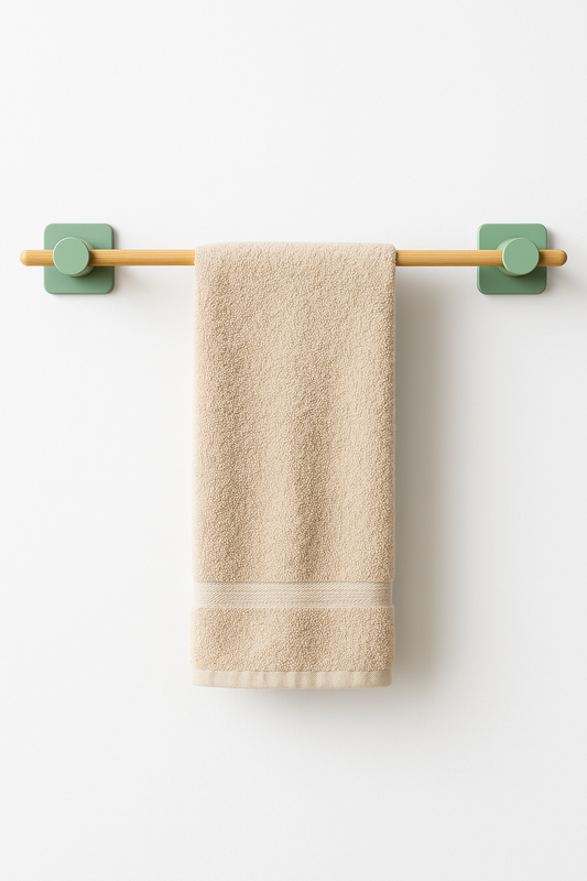 Fhilli Kendiliğinden Yapışkanlı Bambu Havlu Tutacağı 50 cm