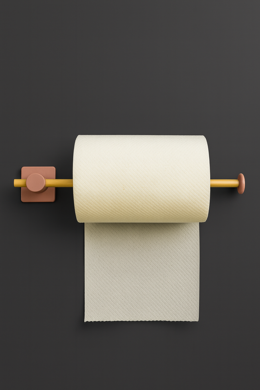 Fhilli Kendiliğinden Yapışkanlı Bambu Rulo Kağıt Havluluk Tutacağı 35 cm