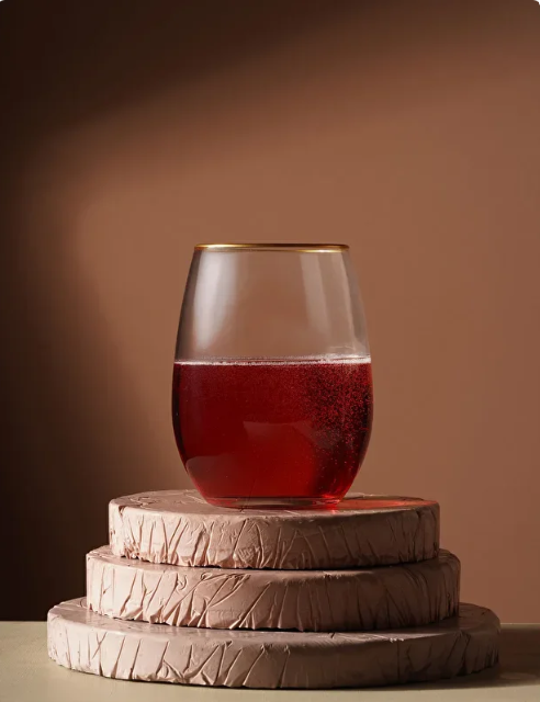 AMBER 6'LI KISA BARDAK 350 CC 420825 gold rim