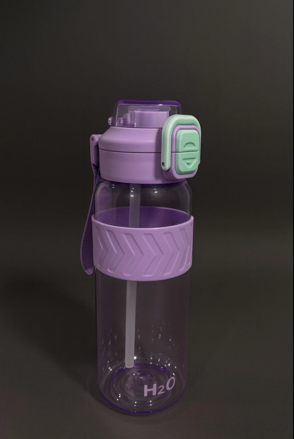 Fhilli H2O - Kilitli Kapaklı Tritan Suluk 1000 ml BPA İçermez, Sızdırmaz, Dayanıklı Spor ve Günlük Matara