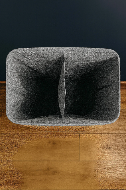 Fhilli Katlanabilir 2 Bölmeli Bambu Çamaşır Sepeti Dikdörtgen