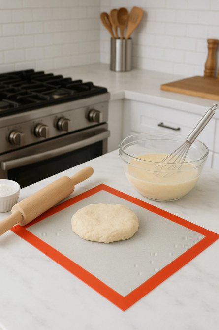 Fhilli Riga - Silpat Fırınlanabilir Yapışmaz Hamur Açma ve Pişirme Matı 30x40 cm