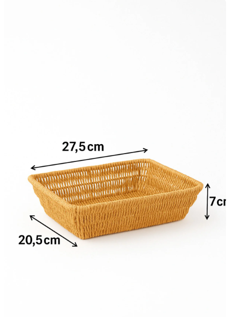 Fhilli Örgü Hasır Ekmek & Servis Sepeti