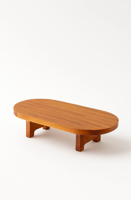 Fhilli Akasya Ahşap Ayaklı Sunum ve Kesim Panosu Doğal Servis Tahtası