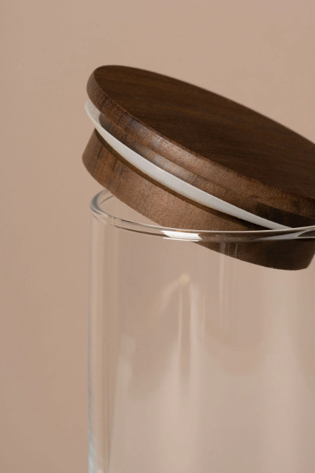 Fhilli Terra 6'Lı Vakum Kapaklı Etiket Hediyeli Cam Saklama Kabı Baharatlık Seti 365 ml