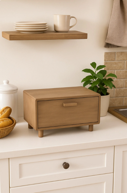 Fhilli Jenerio - Naturewood Ayaklı Ekmek Kutusu