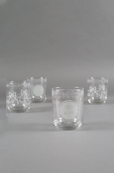 Rakle C'est La Vie 4'lü Su Bardağı Seti 350 cc