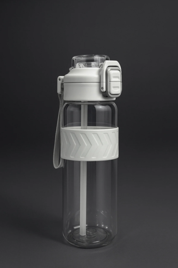 Fhilli H2O - Kilitli Kapaklı Tritan Suluk 1000 ml BPA İçermez, Sızdırmaz, Dayanıklı Spor ve Günlük Matara