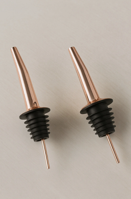 Fhilli 2'li Paslanmaz Çelik Yağdanlık Ve Şişe Ucu Servis Aparatı Damlatmaz Tıpa