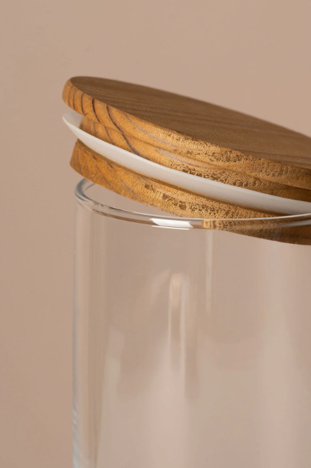 Fhilli Terra 6'Lı Vakum Kapaklı Etiket Hediyeli Cam Saklama Kabı Baharatlık Seti 365 ml