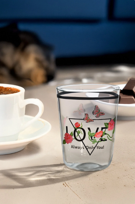 Fhilli Otto 6'lı Kahve Yanı Bardak 120 cc Love