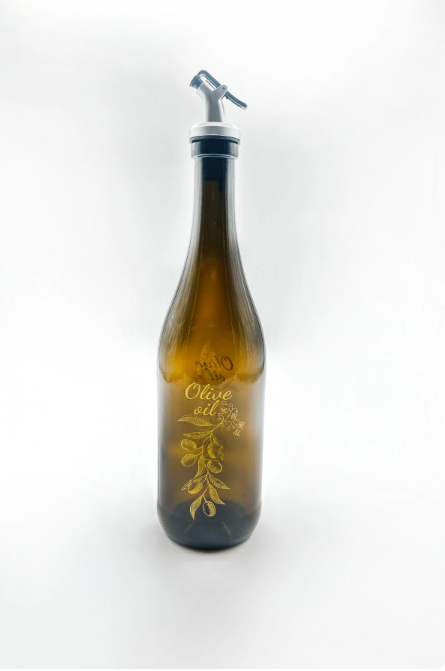 Fhilli Amber Damlatmaz Kapaklı Zeytinyağı Şişesi Yağdanlık 750cc