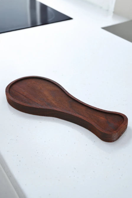 Fhilli Resto - Ahşap Tezgah Üstü Kirli Kepçe Kaşık Altlığı 28 cm