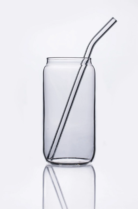 Fhilli Fizzy Pipetli Colabox Isıya Dayanıklı Borosilikat Cam Kokteyl ve Meşrubat Bardak 420CC