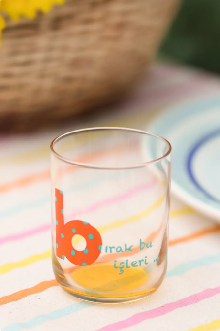 Rakle Mood Harfli Bardak 350 Cc