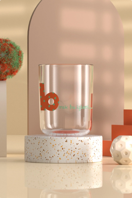 Rakle Mood Harfli Bardak 350 Cc