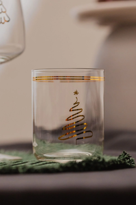 Rakle Yılbaşı - Christmas Tree 4'lü Su Bardağı Seti 350 Cc