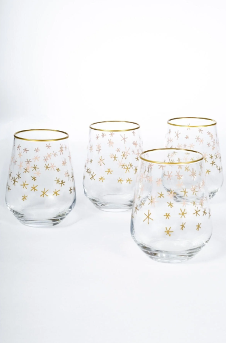 Rakle Yılbaşı - Winter Sky 4'lü Su Bardağı Seti 425 Cc