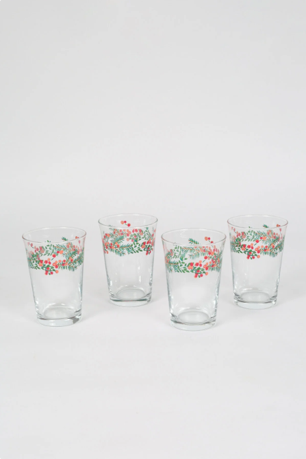 Rakle Yılbaşı - Winter Kiss 4'lü Su Bardağı Seti 290 Cc