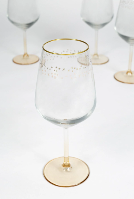 Rakle Yılbaşı - Winter Sky 4'lü Su Kadehi Seti 490 Cc