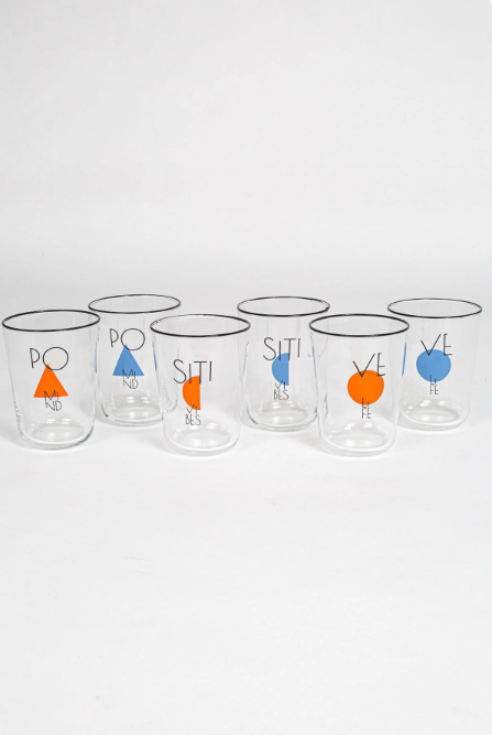 Rakle Pozi 6'lı Su Bardağı Seti 250 Cc