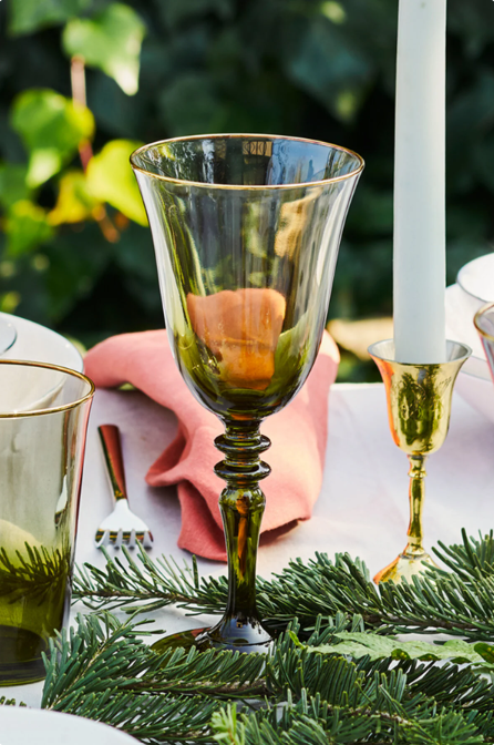 Rakle Gold Iconic 4'lü Su Kadehi Seti Yeşil 270 Cc