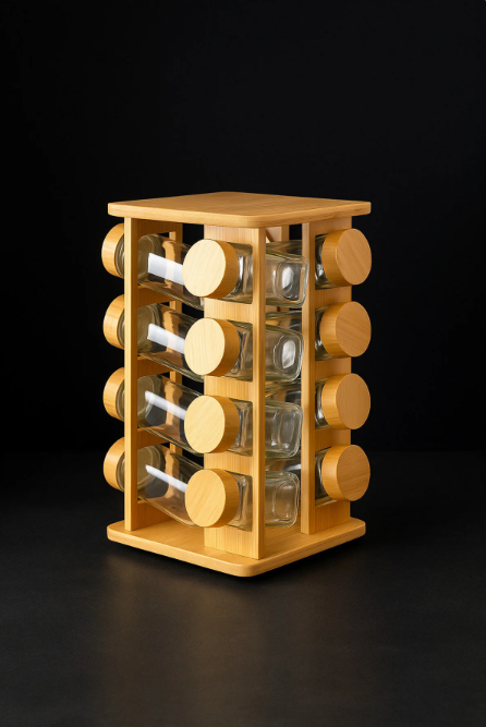 Tohana BAMBU 16LI DÖNER STANDLI BAHARATLIK