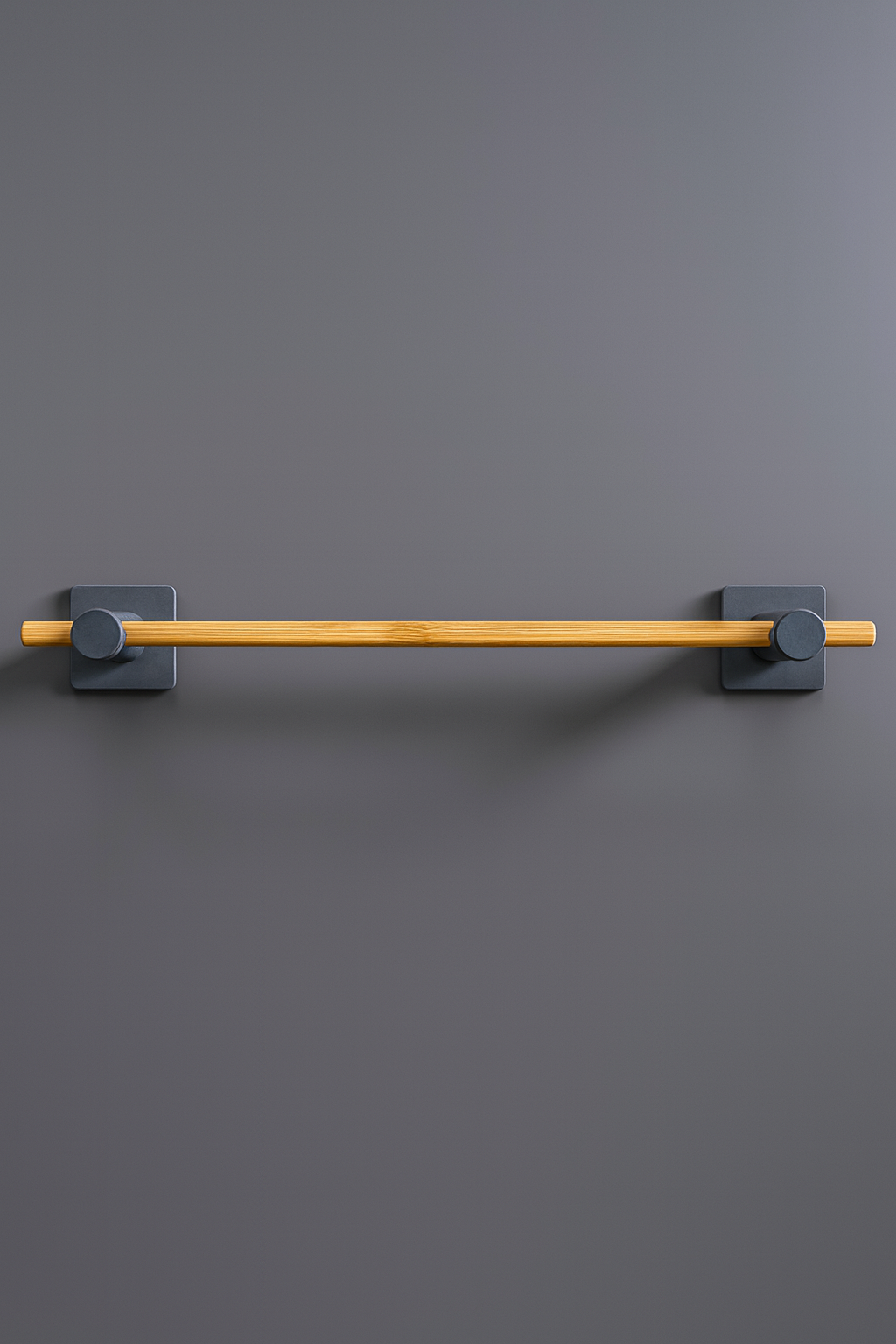 Fhilli Kendiliğinden Yapışkanlı Bambu Havlu Tutacağı 50 cm