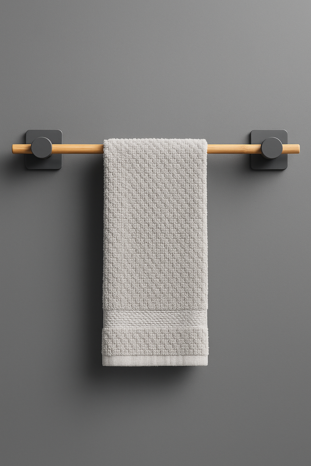 Fhilli Kendiliğinden Yapışkanlı Bambu Havlu Tutacağı 50 cm