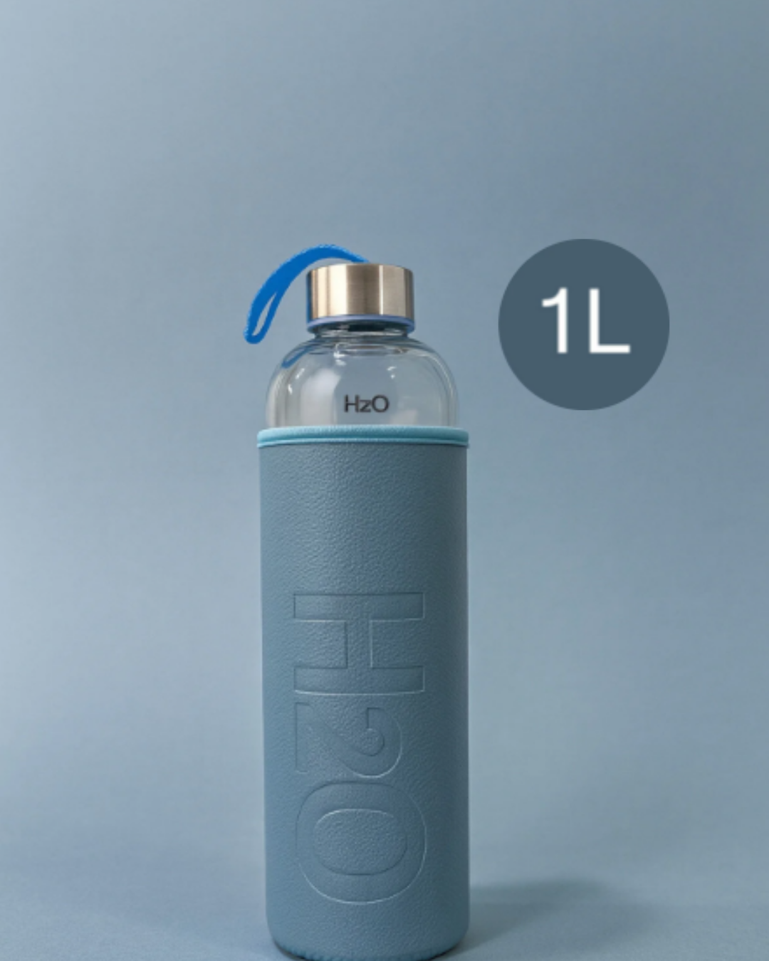 Fhilli H2O Deri Kılıflı Cam Matara 1000 ml