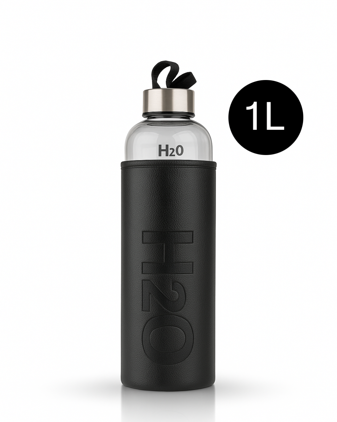 Fhilli H2O Deri Kılıflı Cam Matara 1000 ml