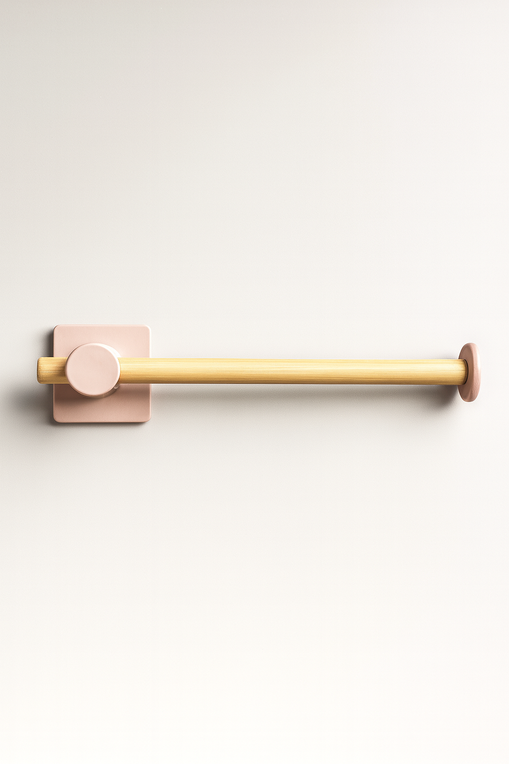 Fhilli Kendiliğinden Yapışkanlı Bambu Tuvalet Kağıdı Tutucu 20 cm