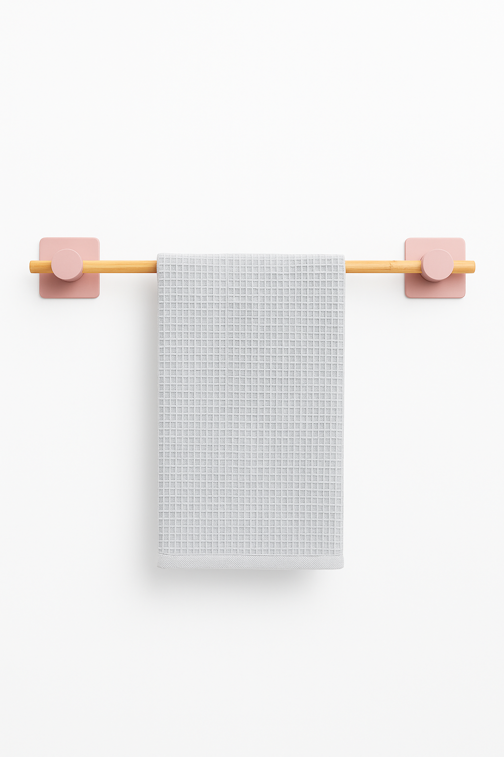 Fhilli Kendiliğinden Yapışkanlı Bambu Havlu Tutacağı 50 cm