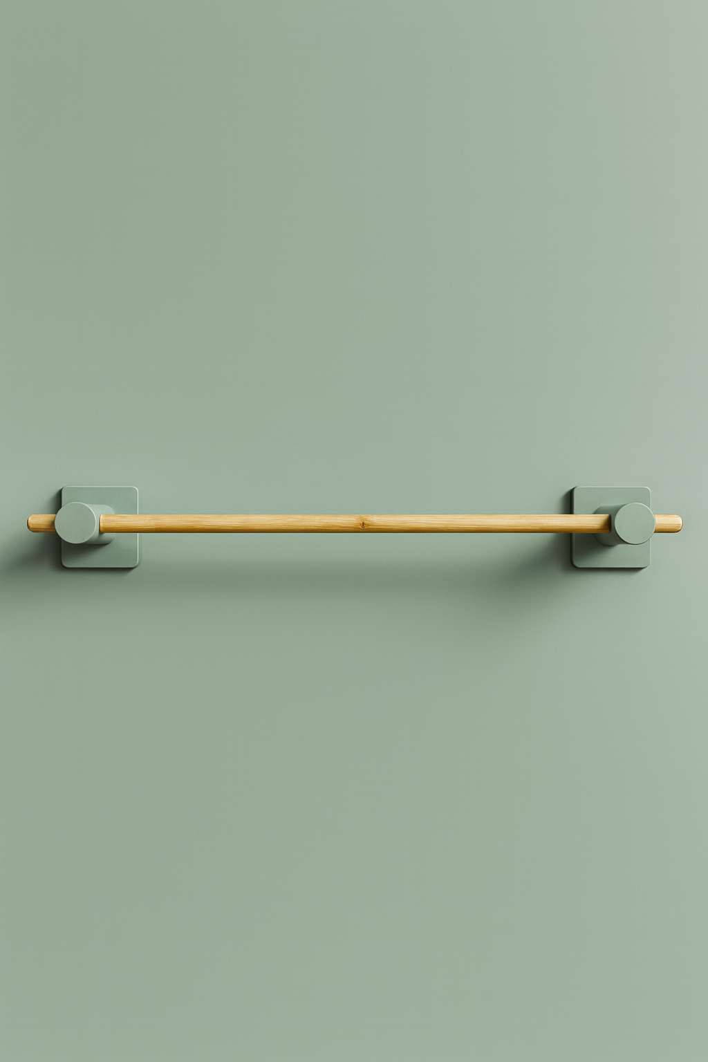 Fhilli Kendiliğinden Yapışkanlı Bambu Havlu Tutacağı 50 cm