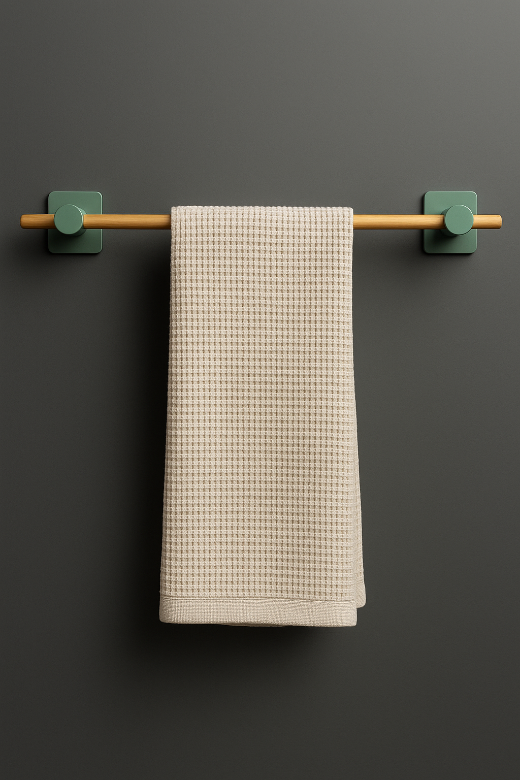 Fhilli Kendiliğinden Yapışkanlı Bambu Havlu Tutacağı 50 cm