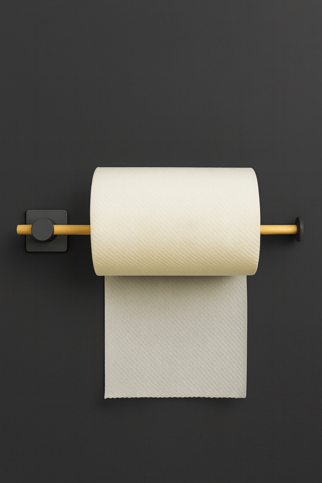 Fhilli Kendiliğinden Yapışkanlı Bambu Rulo Kağıt Havluluk Tutacağı 35 cm