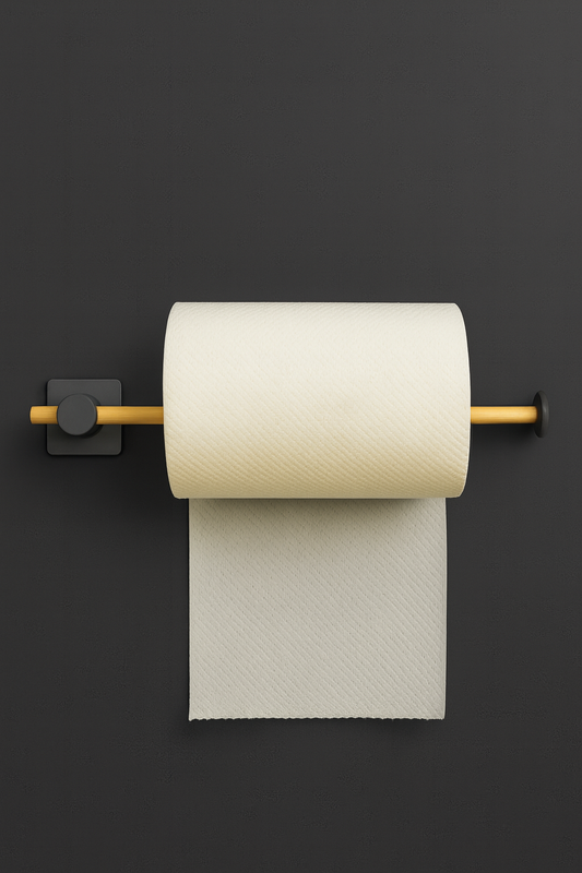 Fhilli Kendiliğinden Yapışkanlı Bambu Rulo Kağıt Havluluk Tutacağı 35 cm