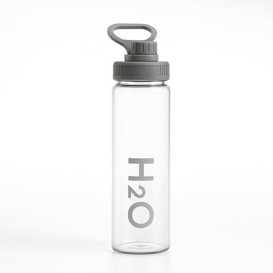 Fhilli H2O 1000 ml Borosilikat Cam Matara Renkli Kapaklı Tritan Suluk BPA İçermez - 6 Renk Seçeneği