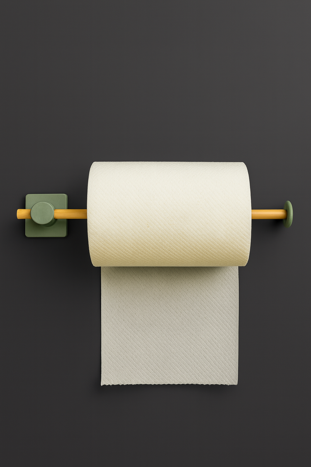 Fhilli Kendiliğinden Yapışkanlı Bambu Rulo Kağıt Havluluk Tutacağı 35 cm